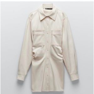 **SOLD** Zara Long Sleeve Utility Dress size M